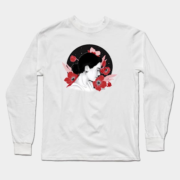 Like the poppies Long Sleeve T-Shirt by MOKO